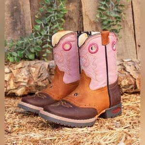 El General Pink and Brown Girl’s  Boots